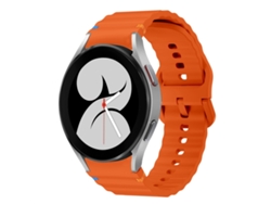 Correa de silicona cosida para Samsung Galaxy Watch 4 con patrón de ondas CSYY (40 mm/44 mm)
