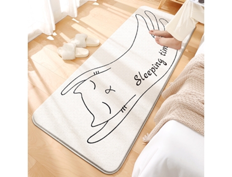 Alfombra mullidas de piel sintética, Alfombra peludas para dormitorio, sala de estar, gato perezoso-60*180cm LUUCOZK