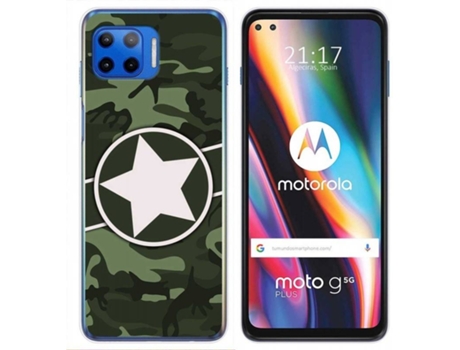 Carcasa Motorola Moto G 5G Plus TUMUNDOSMARTPHONE Camuflaje 01 Multicolor