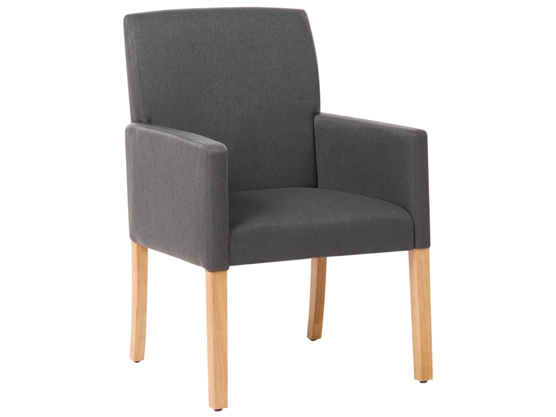 Silla de diseño BELIANI Rockefeller de Poliéster Gris 58x60x89
