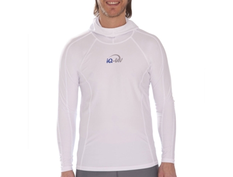 Hoodie Slim Fit Man Uv Aqua Branco Xl Homemiq-Uv