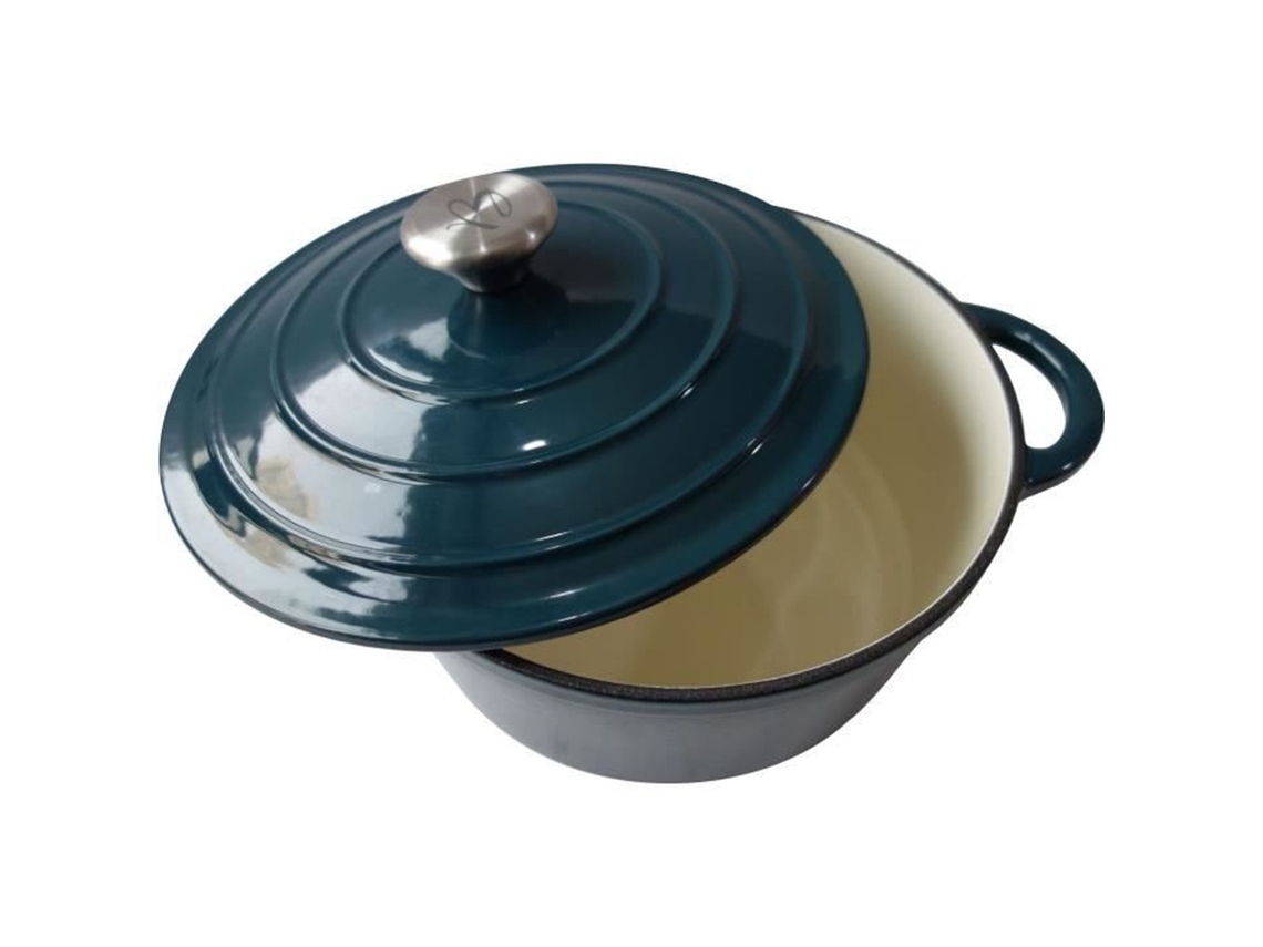Cazuela BAUMALU 24 cm - Forma redonda - Azul verde