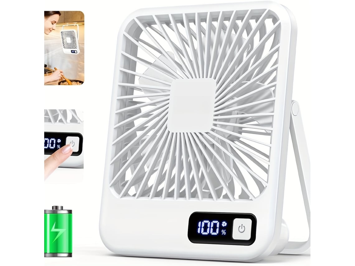Mini Ventilador De Viaje Compacto Con 5 Velocidades Ajustables Y Funcionamiento Silencioso, Ideal Para El Hogar, La Oficina Y