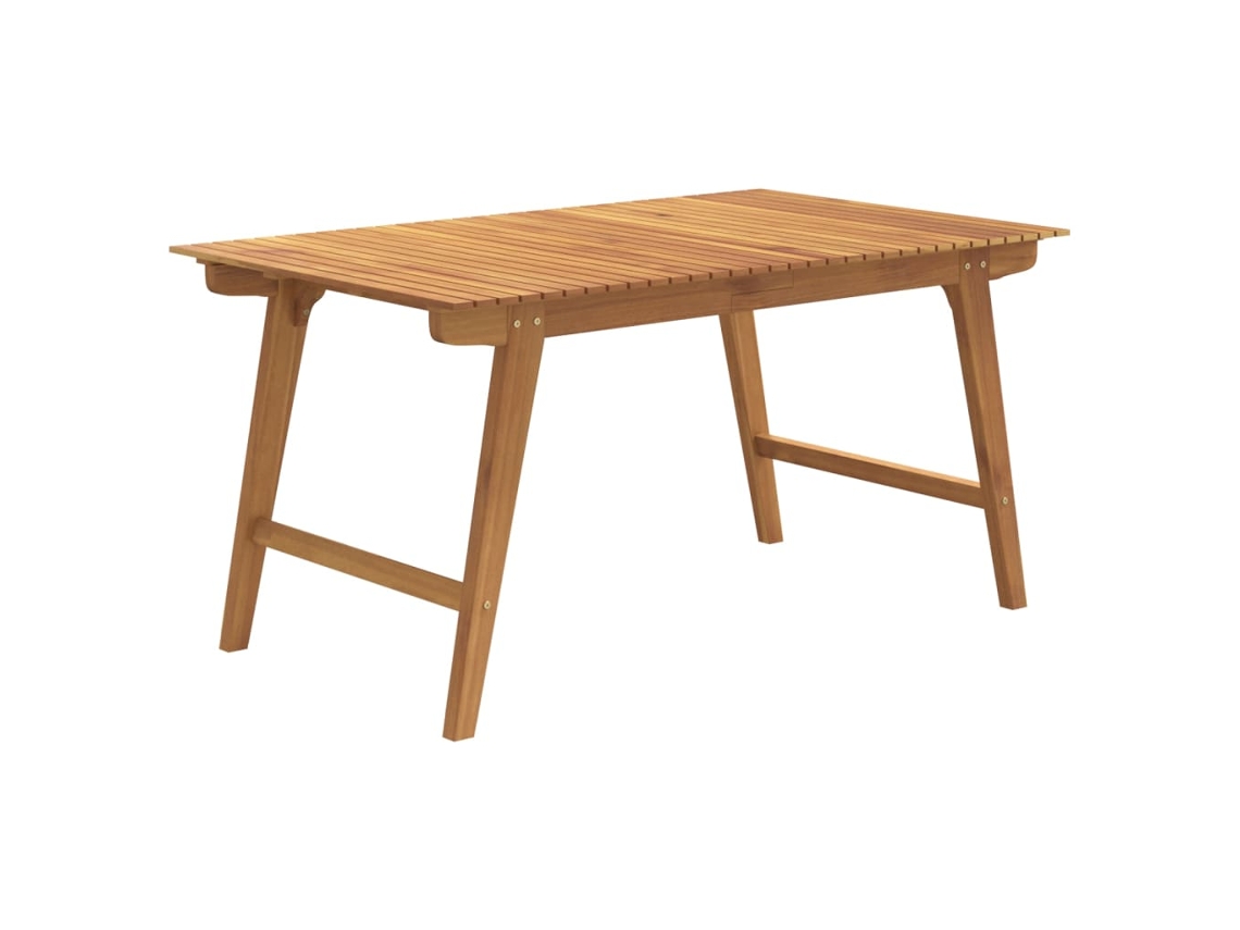 Mesa De Jardín VIDAXL Marrón Madera de acacia (150x90x75 cm)
