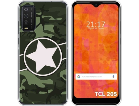 Carcasa TCL 205 TUMUNDOSMARTPHONE Camuflaje 01 Multicolor