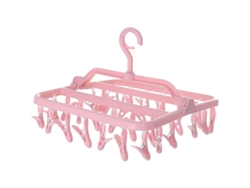 Tendedero De Calcetines Con 32 Pinzas – Percha Plegable Colgante Para Ropa Interior Y Piezas Pequeñas