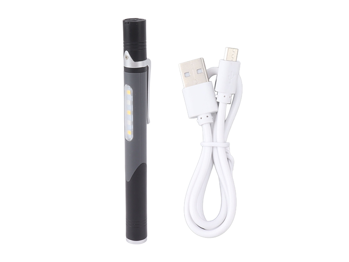 Linterna LED recargable tipo bolígrafo mediante Micro USB 5V 3 CHABERLU