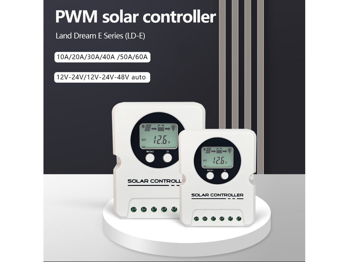 Ld2410ce-liyh Controlador Carga Solar 10a 30a 60a 12v 24v 48v Doble Usb Baterías Selladas Gel Líquido Litio Lifepo4