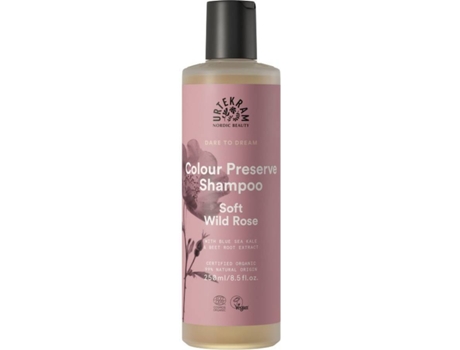 Champú URTEKRAM Protección Suave del Color de La Rosa Salvaje (250 ml)