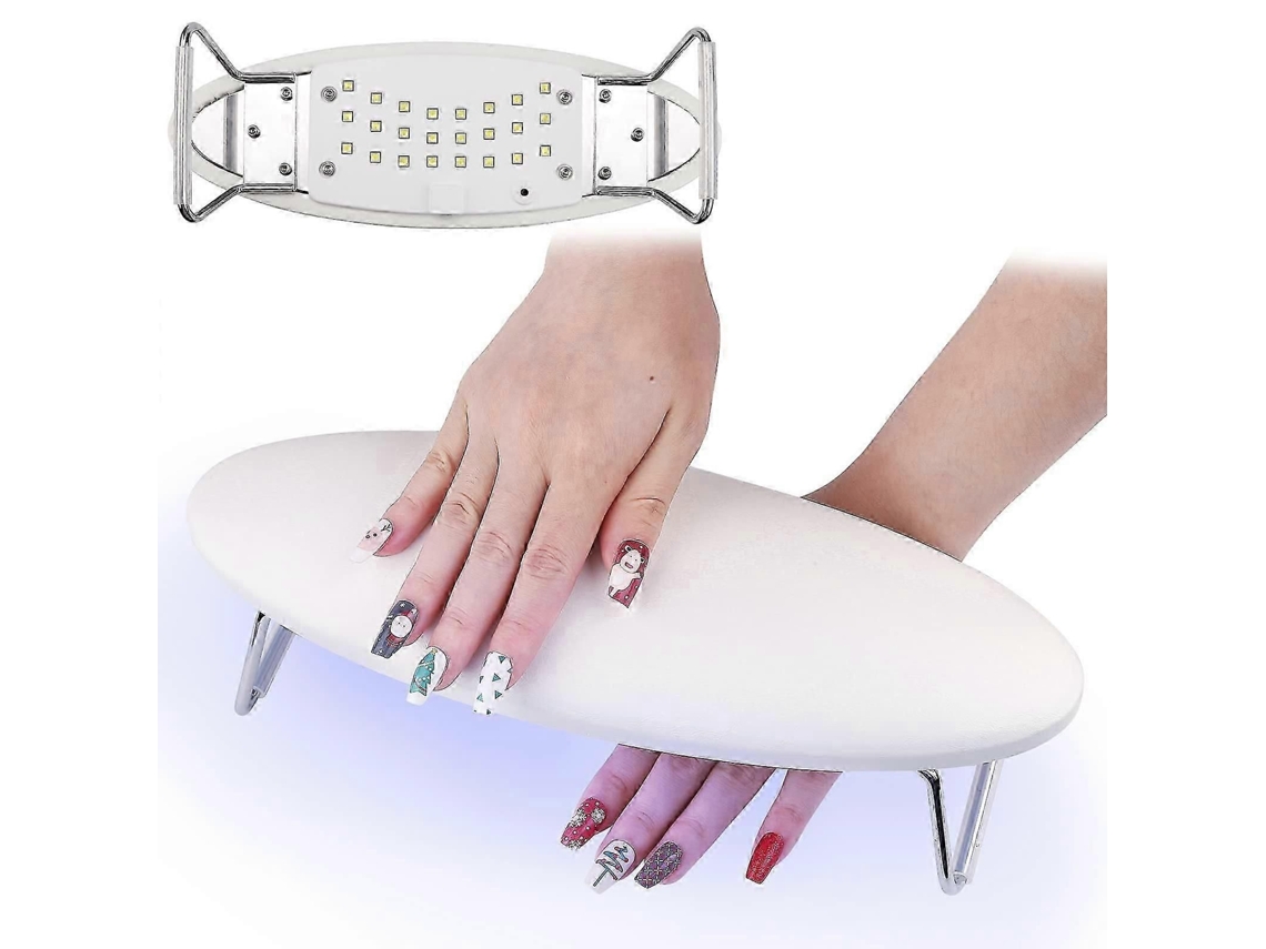 Lámpara de manicura LED con reposamanos, almohada de mano 2 en 1, secador de uñas de gel, soporte para brazo, uñas, para D GOKOCO