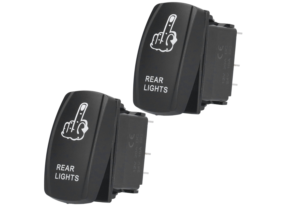 2 Interruptores Basculantes Impermeables De 5 Pines, 12v-24v, Para Automóviles, Barcos Y Camiones - Encendido/apagado