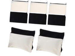 Neceser organizador de maquillaje Slowmoose de lona, 12 compartimentos, cremallera termosellada.