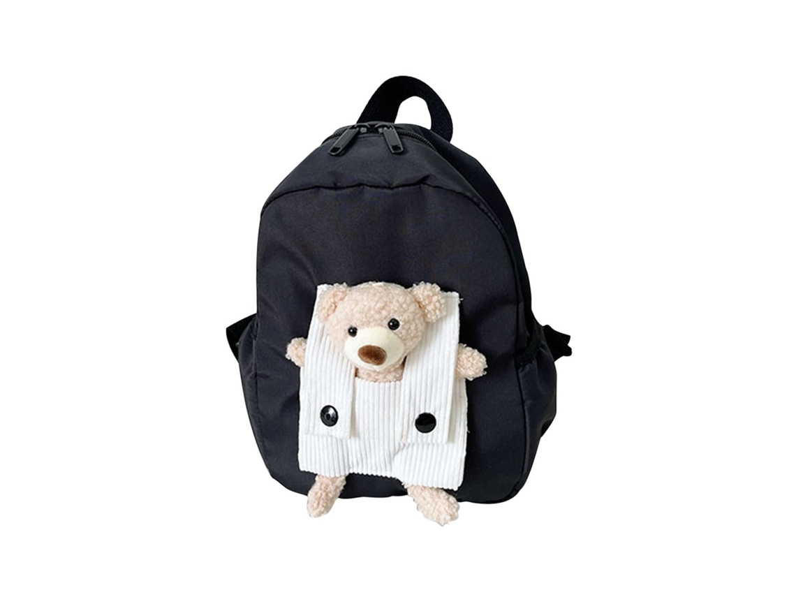  Mochila de Estudante DIGITALLAB Para Niños, Linda Caricatura, Fácil De Llevar, Peso Ligero (Negro)