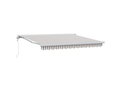 Toldo Vidaxl gris claro y blanco de 500 x 300 cm, poliéster y aluminio.