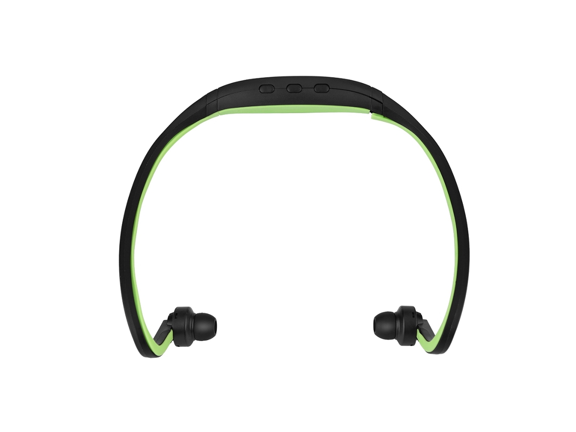 Auriculares Bluetooth Deportivos Inalámbricos Estéreo Con Micrófono Ranura Para Tarjeta Tf Color Verde