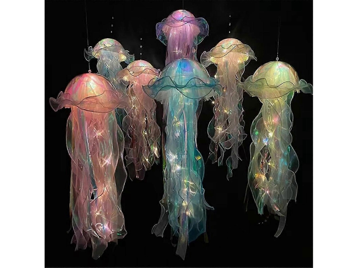 Luz nocturna portátil para flores, lámpara colgante con luces de agua viva Rosewell