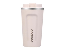 Termo de acero inoxidable 304 de doble capa, blanco, de 510 ml, moderno, portátil, para coche, regalo diario, para bicicleta eléctrica