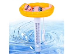 Termómetro flotante para piscina, con forma de animal de dibujos animados y cuerda. Ly Ebike