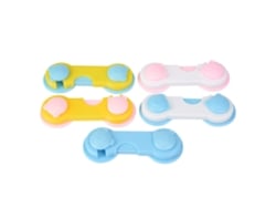 5pcs Travão De Segurança Para Bebê Armário Geladeira Gaveta Trancas De Clamp Para Crianças