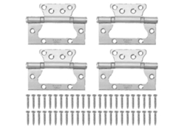 4 Bisagras De Acero Inoxidable Con Tornillos Para Puertas De Armarios Cocina Gabinetes Y Muebles Pequeños