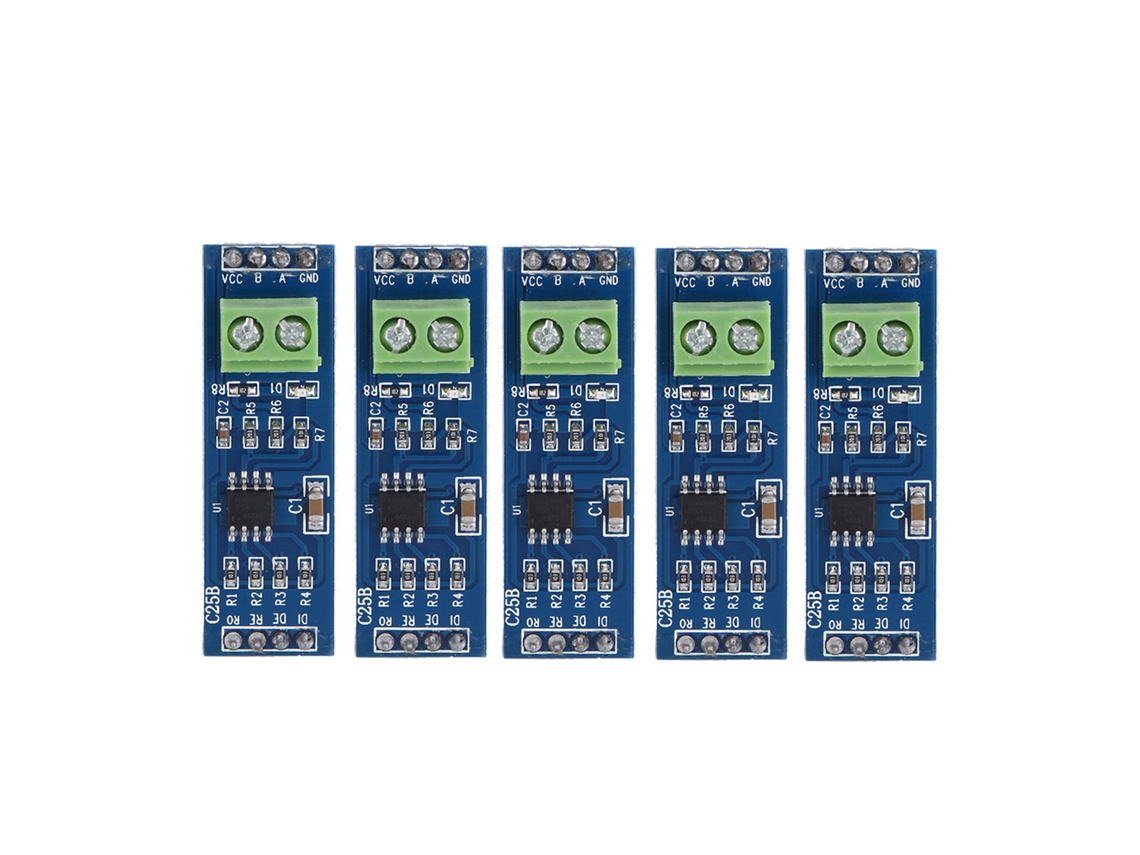 5 Módulos Convertidores Rs-485, Adaptador Ttl A Rs-485 Con Chip Max485 Para Raspberry Pi