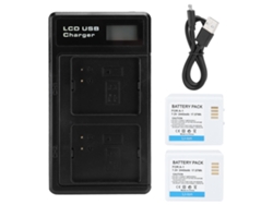 Batería A-1 Con Cargador Lcd De 2 Ranuras De 2440 Mah Para Arlo Pro/pro 2 Vma4400