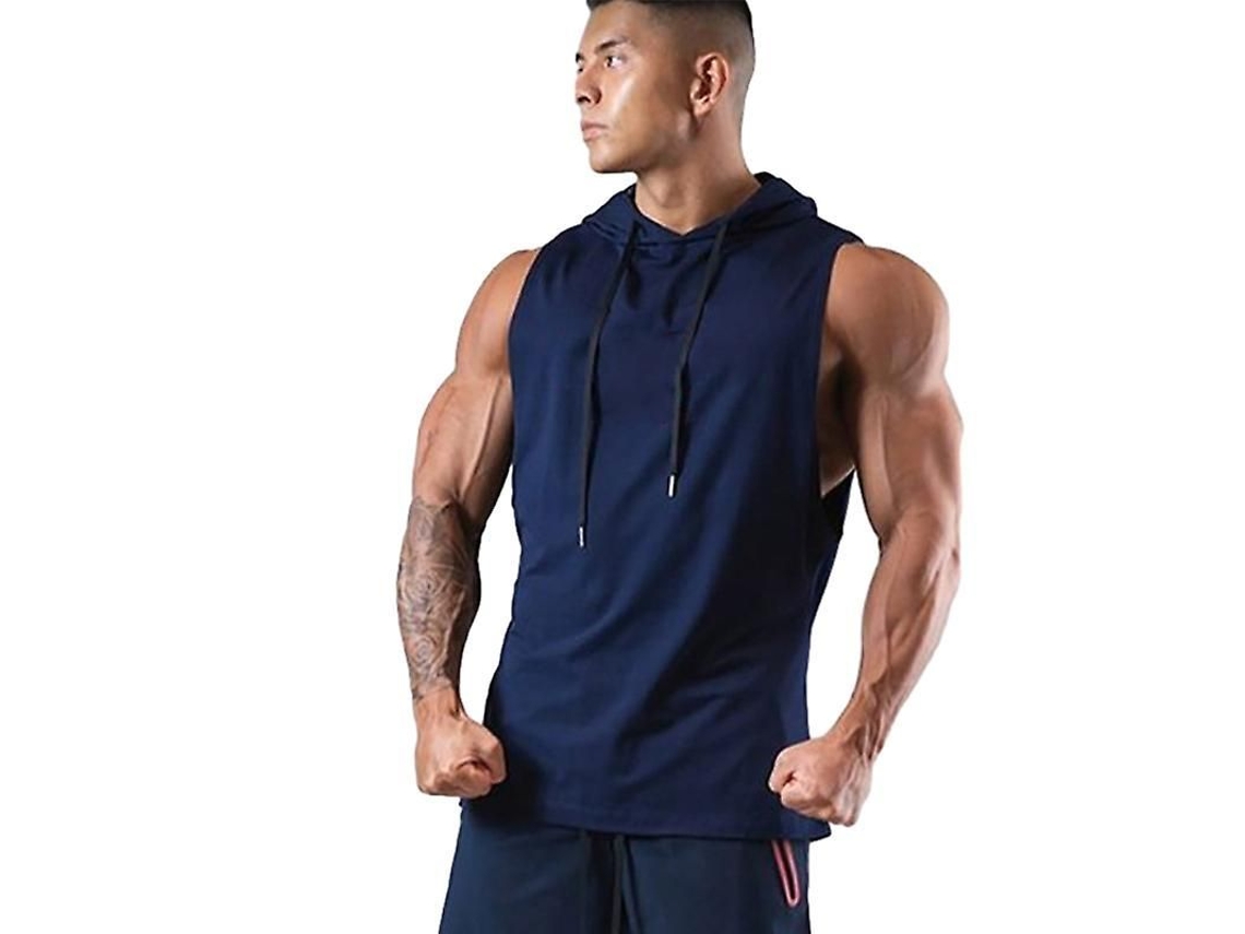 Camisetas De Entrenamiento Sin Mangas Con Capucha Para Hombre, Camisetas De Gimnasio Para Culturismo.