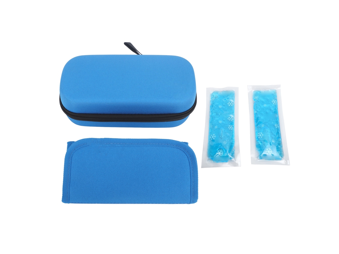 Estojo De Viagem Isolado Para Insulina Com Pacotes De Gelo Bolsa Portátil Versátil Para Medicamentos Diabéticos