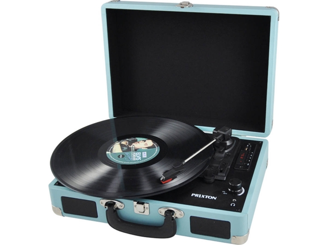 Tocadiscos PRIXTON VC400 Azul (Manual - Velocidad: 33 1/3 - 45 - 78)