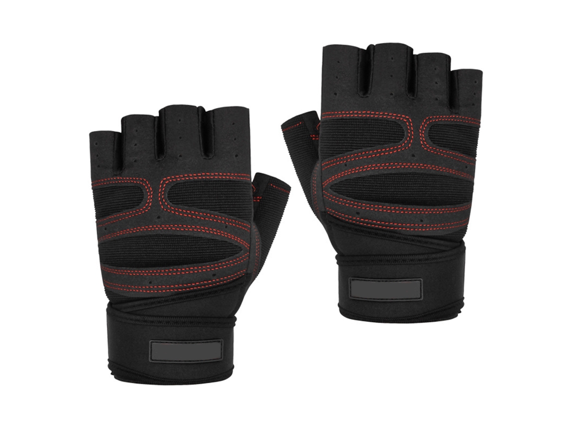 MEOIRUERY Guantes de Fitness, Guantes de Medio Dedo para Hombre y Mujer, Equipo de Ejercicio para Pesas
