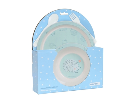 Set de Menaje Infantil Safta Erizo Poliuretano (4 Piezas)