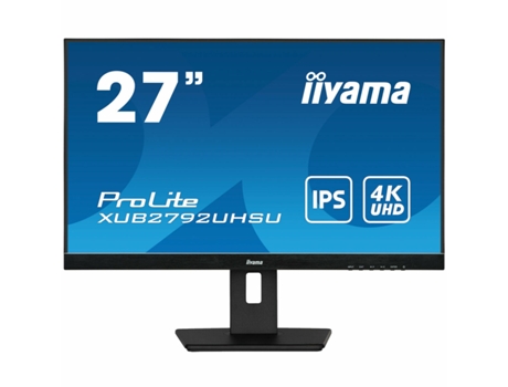 Monitor IIYAMA XUB2792UHSU-B5 (Negro - LED - IPS - Flicker free - 27 - 4K Ultra HD - 4 ms)
