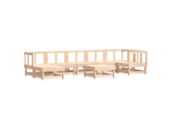 Maison Exclusive - Juego De Muebles De Jardín 8 Piezas Madera Maciza De Pino