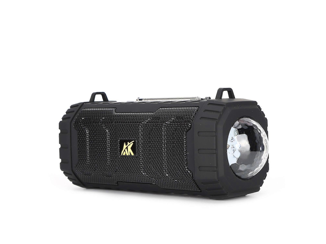 Altavoz Bluetooth Ak 335 con luz LED de colores, altavoz inalámbrico portátil FM, Chennnls