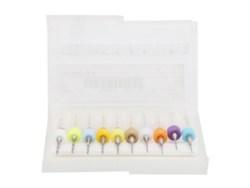 10 brocas de carburo sólido micro de 0,6-1,5 mm para perforación fina de placas de circuitos impresos.