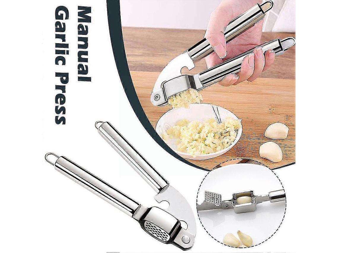 Prensa de ajos manual de acero inoxidable para cocina, trituradora y molinillo de ajos Rosewell (p3t0)