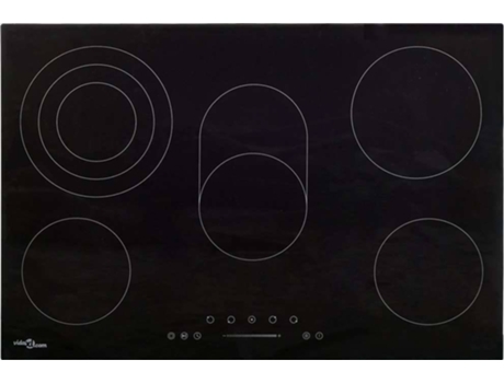 vidaXL Vitrocerámica con 5 quemadores control táctil 90 cm 8500 W