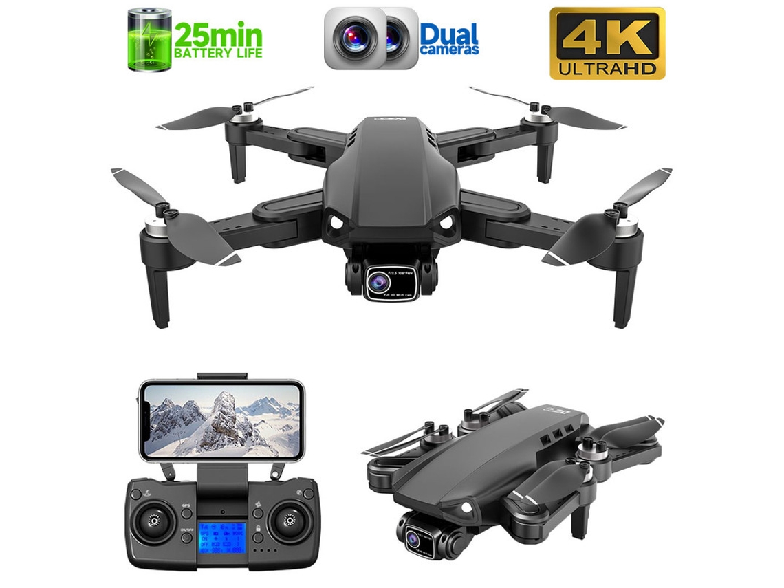 L900Pro Drone4K - Duración de la batería: 25 min - Negro