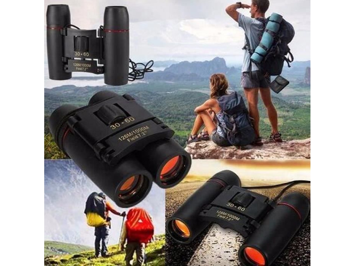 Binocular Spotting Scope Mini Telescopio Par de binoculares 30X60 Tamaño de bolsillo plegable para golf Camping Senderismo Pesca