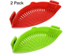 Colador De Silicona, 2 Pack Resistente Al Calor Clip Para Pasta Arroz Utensilios De Cocina Fácil De Limpiar