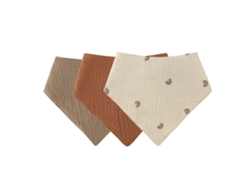 Juego de baberos de algodón suave con 3 piezas, bufanda triangular, color liso, botón a presión, alimentación del bebé, babero, saliva, toalla, pañuelo, paño para