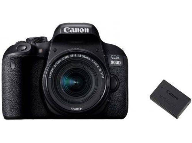 Kit Cámara Réflex CANON EOS 800D EF-S 18-55mm F4-5.6 IS STM + LP-E17