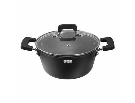 Cacerola con Tapa de Cristal QUTTIN Grand Chef 20x9,5 cm