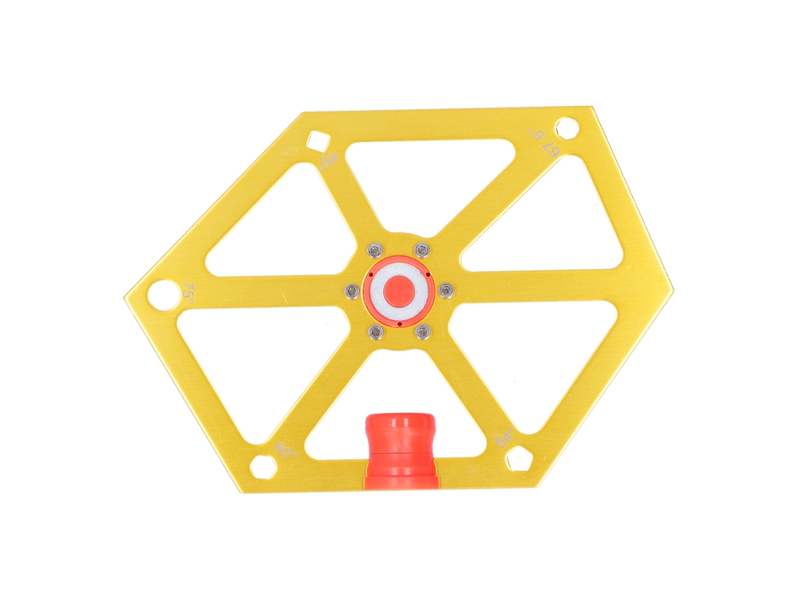 Regla de ángulo hexagonal magnética para carpintería, aleación de aluminio, herramienta de corte para ajuste de sierra de mesa
