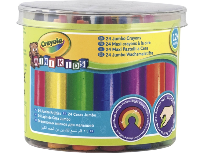 Lápiz de Color CRAYOLA Mini Kids Jumbo Crayon (24 Un - Multicolor)