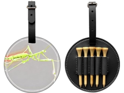 Bolsa para tees de golf Mantis Gloss Black, negra, sin marca
