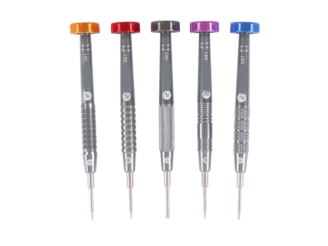 Conjunto De Chaves De Fenda Metal 5pcs 0.6 0.8 1.3 1.5 T2 Para Relógio Joia Brinquedo Óculos Casa