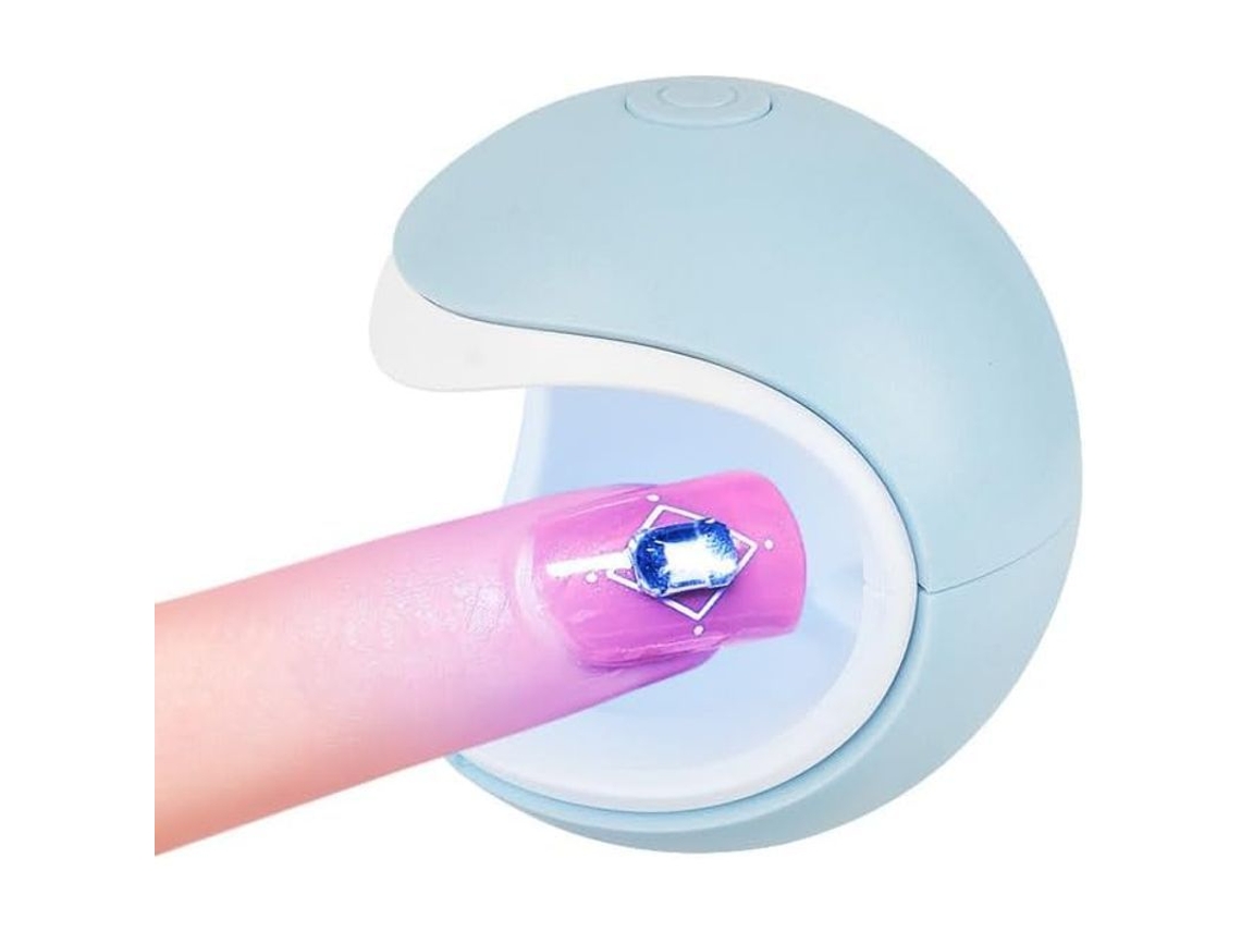 Mini Lámpara De Uñas De Gel, Lámpara De Secado Rápido Con 2 Modos De Temporizador.