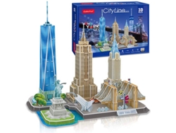 Puzzle 3D T.PLANET SHOP New York Cityline (Edad Mínima: 12 Años - Número Piezas: 123)