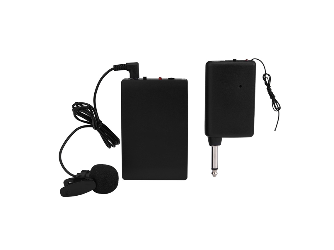 Microfone Sem Fio Mini Lapela Com Clip Transmissor Receptor Fm Para Ensino Reuniões Apresentações
